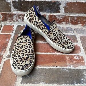 Rothy's Pale Desert Cat Textile The Slip On Sneaker Womens US 7.5 Comfort Shoes.
